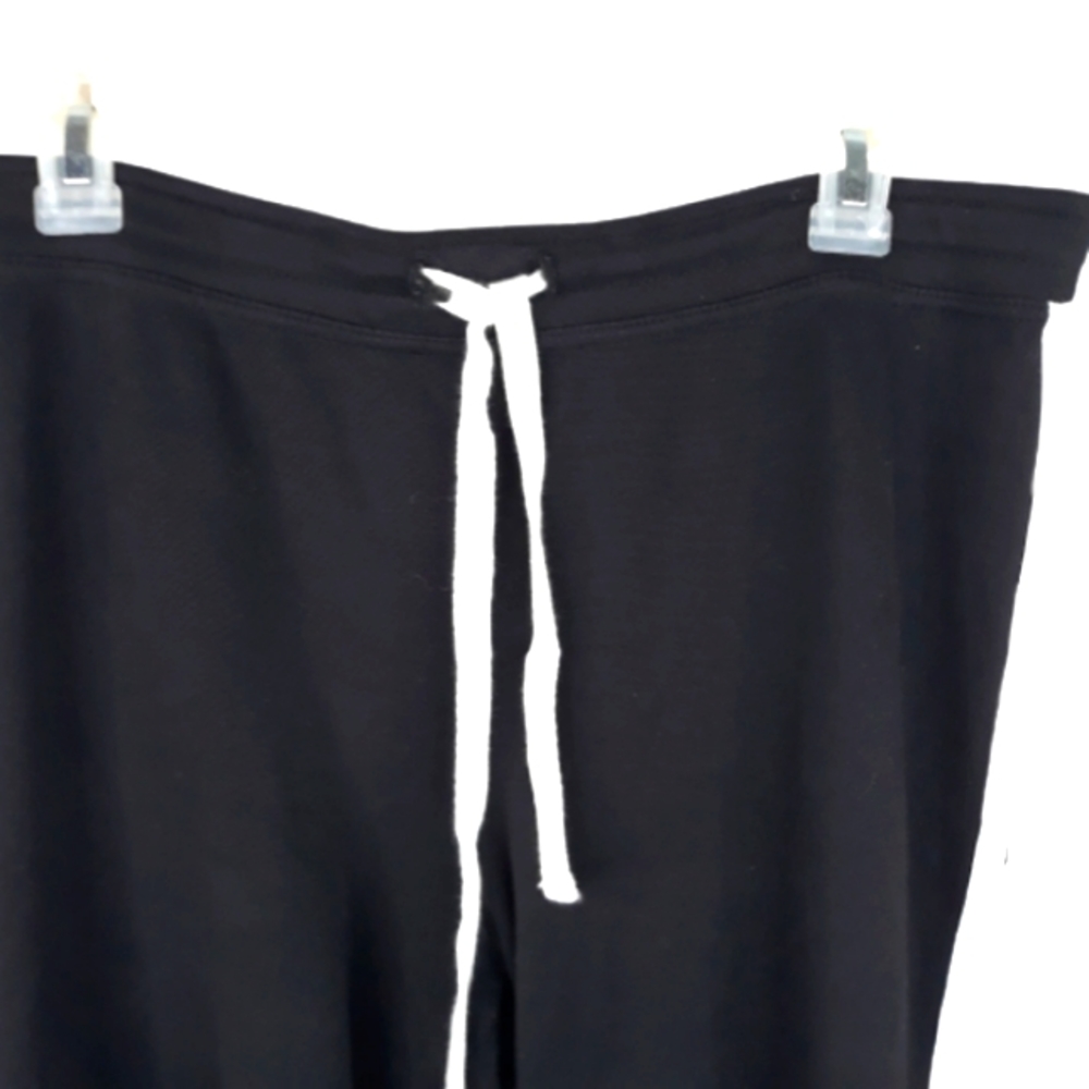 Women Large Jogging Yoga Gym Capris Crop Elastic Waist Pants Cotton Blend - Picture 2 of 6
